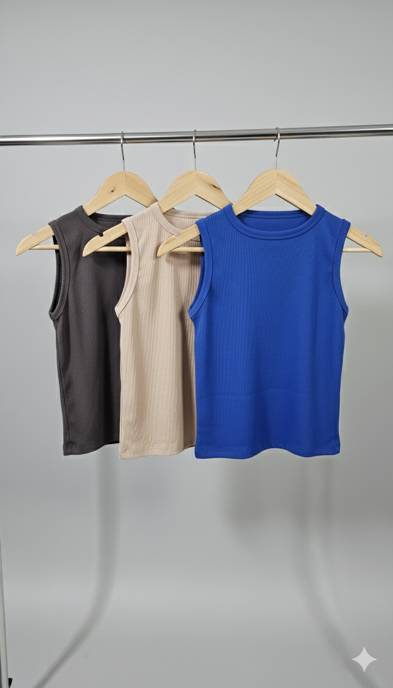 Blusinhas Caneladas – Tamanho Único