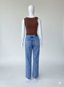 Calça Sawary Wide Leg listrada