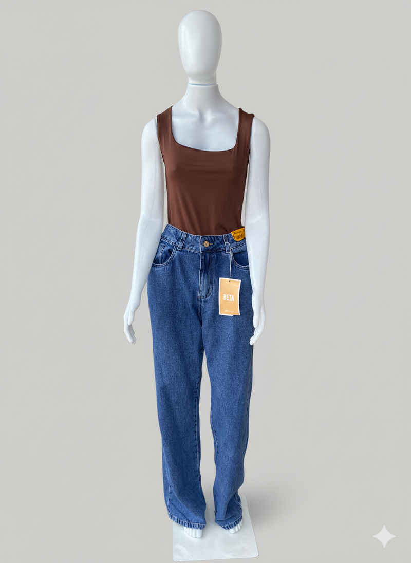 Calça Sawary Jeans Reta