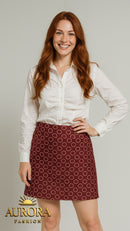 Saia Vermelha Social Estilosa