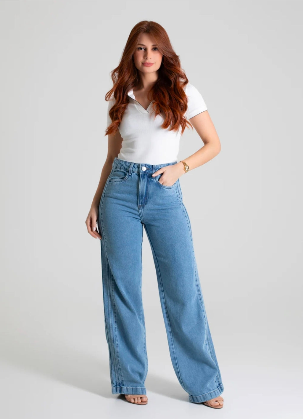 Calça Wide Leg